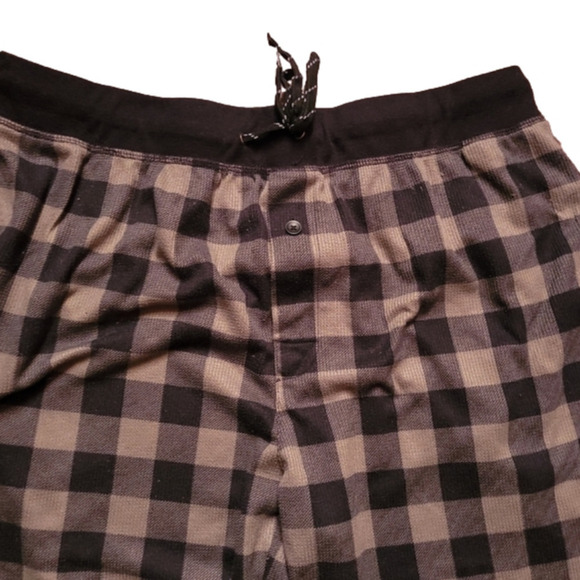 𝅺FRUIT OF THE LOOM men's pajama pants. Green and black. Size XL. - Picture 4 of 5
